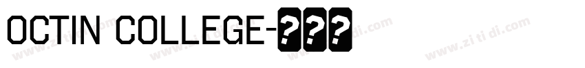 Octin College字体转换